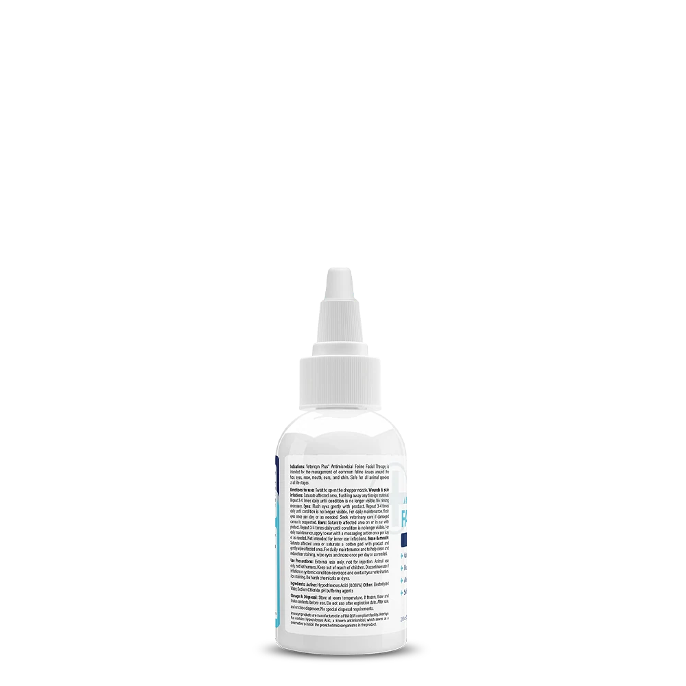 Vetericyn Plus Feline Antimicrobial Facial Therapy — label and product information