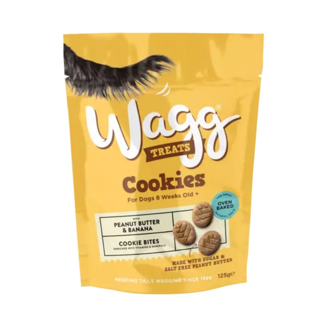 Wagg Cookies Cookie Bites with Peanut Butter & Banana Dog Treats 125 g
