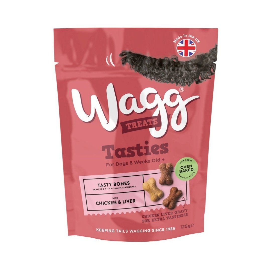 Wagg Tasties Chicken & Liver Tasty Bones Oven Baked Dog Treats 150 g pack
