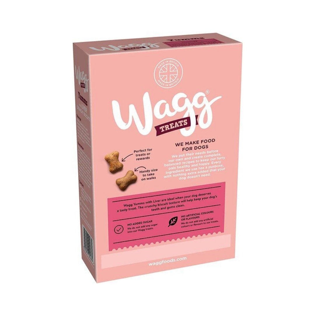 Wagg Yumms Liver Crunchy Biscuits Oven Baked Dog Treats 400 g Back pack

