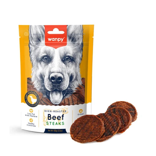 Wanpy Grilled Beef Steaks 100 g - 100 g