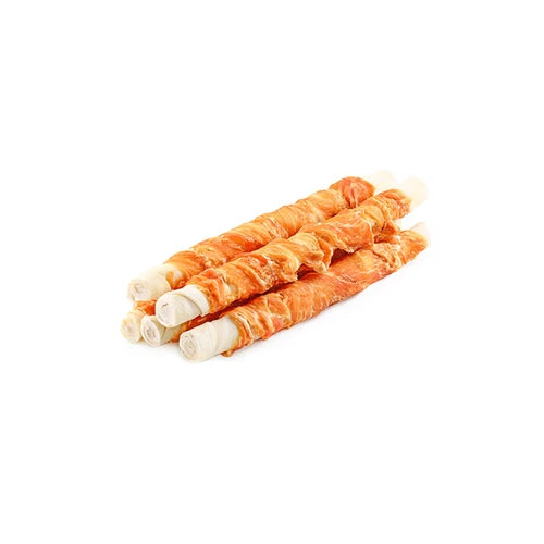Wanpy Chicken Jerky & Rawhide Twist Dog Treat - 10 in (70 g) - product detail 2