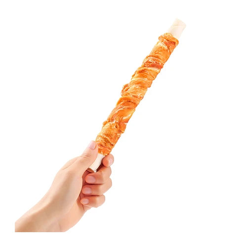Wanpy Chicken Jerky & Rawhide Twist Dog Treat - 10 in (70 g) - product detail 3