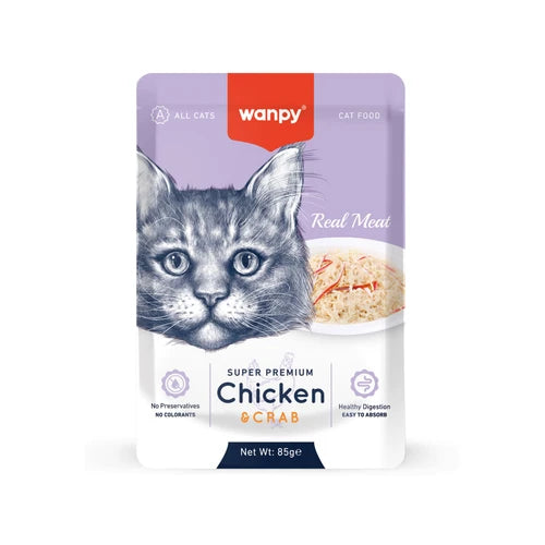 Wanpy Chicken & Crab for Cats 85 g - 85 g