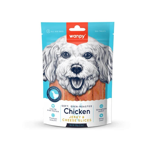 Wanpy Chicken Jerky & Cheese Slices 100 g - product detail 2