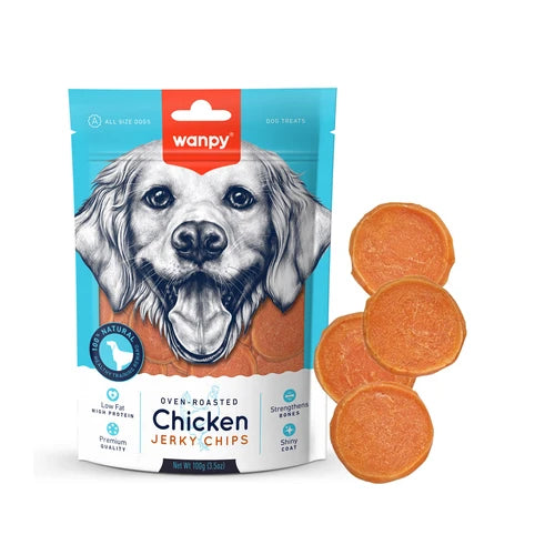 Wanpy Chicken Jerky Chips 100 g - 100 g