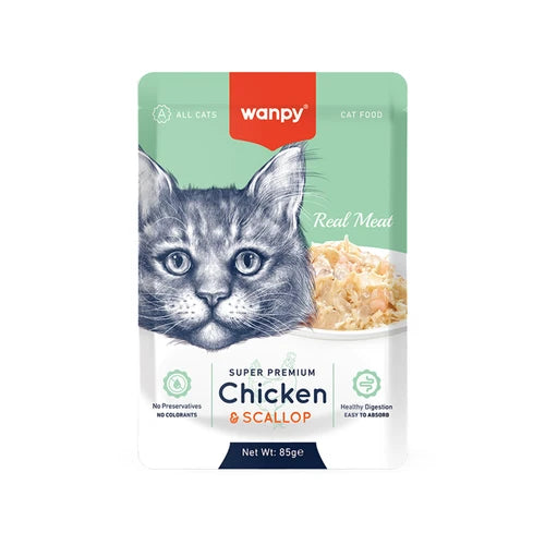 Wanpy Chicken & Scallop for Cats 85 g - 85 g