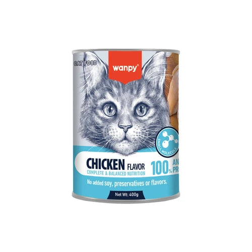 Wanpy Complete Pâté Canned Food for Cats (Chicken) - 400 g - 400 g