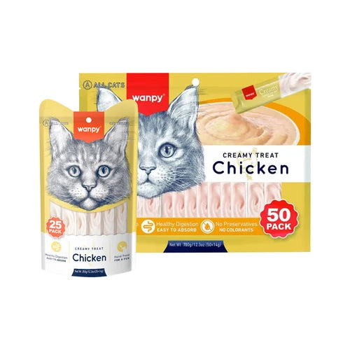 Wanpy Creamy Lickable Cat Treats - Chicken - product detail 3