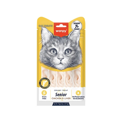 Wanpy Creamy Treat for Senior 7+ Chicken & Liver - 1 Pack