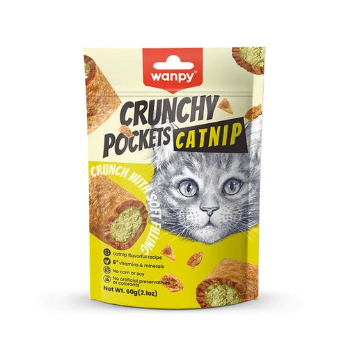 Wanpy Crunchy Pocket Catnip & Chicken Recipe - 1 Pack