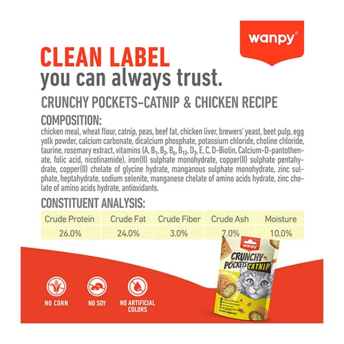 Wanpy Crunchy Pocket Catnip & Chicken Recipe - product detail 6