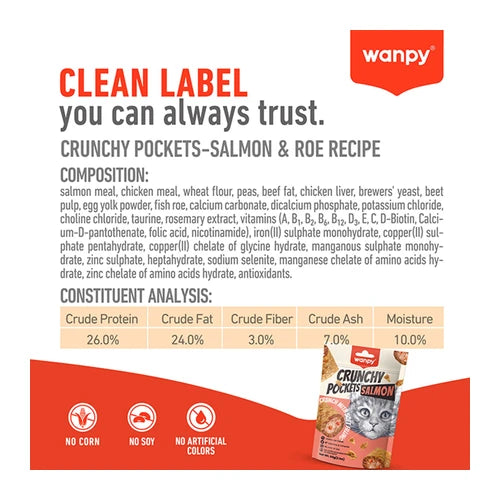 Wanpy Crunchy Pocket Salmon & Roe Recipe - product detail 3