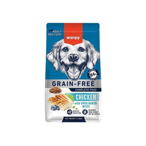 Wanpy Grain Free Complete Food for Adult Dog - Chicken Recipe - 1.5 kg