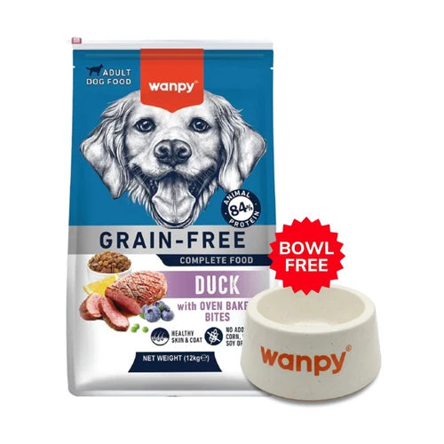 Wanpy Grain Free Complete Food for Adult Dog - Duck Recipe - 12 kg