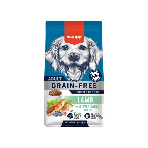 Wanpy Grain Free Complete Food for Dogs - Lamb Recipe - 1.5 kg