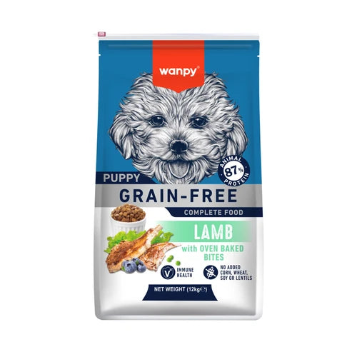 Wanpy Grain Free Complete Food for Puppy - Lamb Recipe - 12 kg