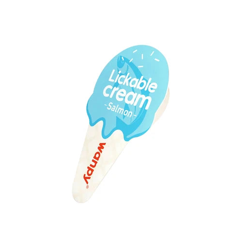 Wanpy Lickable Cream Spoon - Salmon For Cat - (16 g × 10 pcs/bo ×) - product detail 3