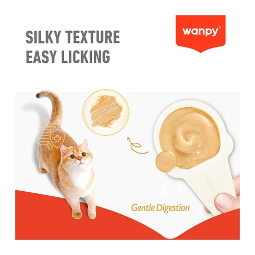 Wanpy Lickable Cream Spoon - Salmon For Cat - (16 g × 10 pcs/bo ×) - product detail 5