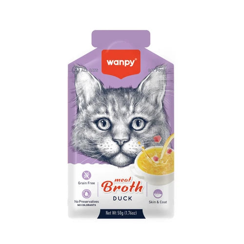 Wanpy Meat Broth Duck for Cats (50 g) - 12 pcs - 50 g