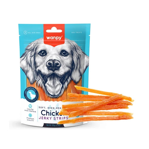Wanpy Soft Chicken Jerky Strips 100 g - 100 g