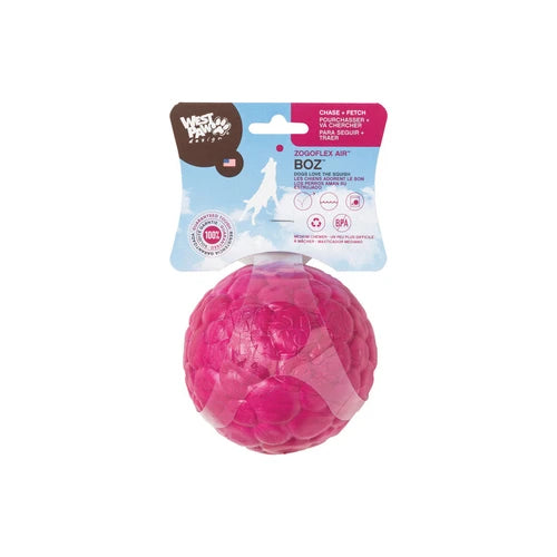 West Paw Boz Dog Ball - Large, Currant