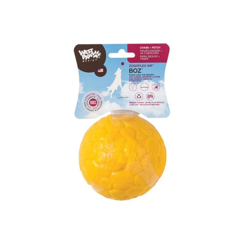 West Paw Boz Dog Ball - Large, Dandelion