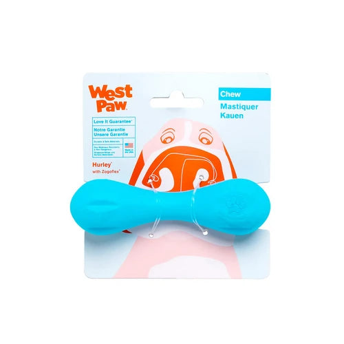 West Paw Hurley Dog Bone - Extra Small, Blue