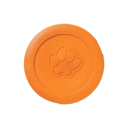 West Paw Zisc Flying Disc - Large, Tangerine
