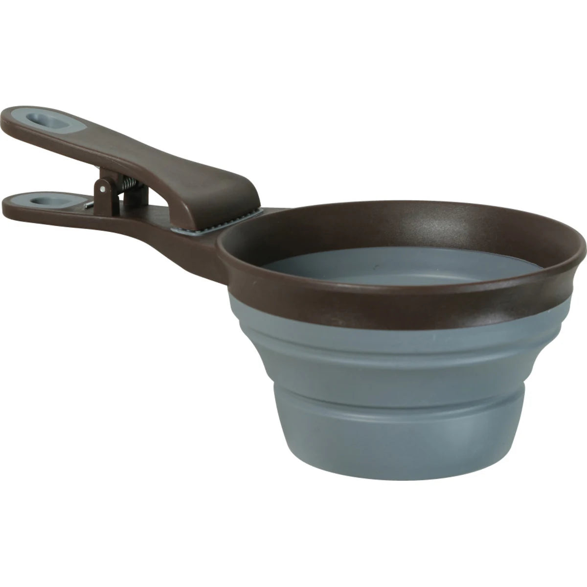 Zolux 2-in-1 Silicone Measuring Cup with Food Bag Clip - Grey / 473 ml