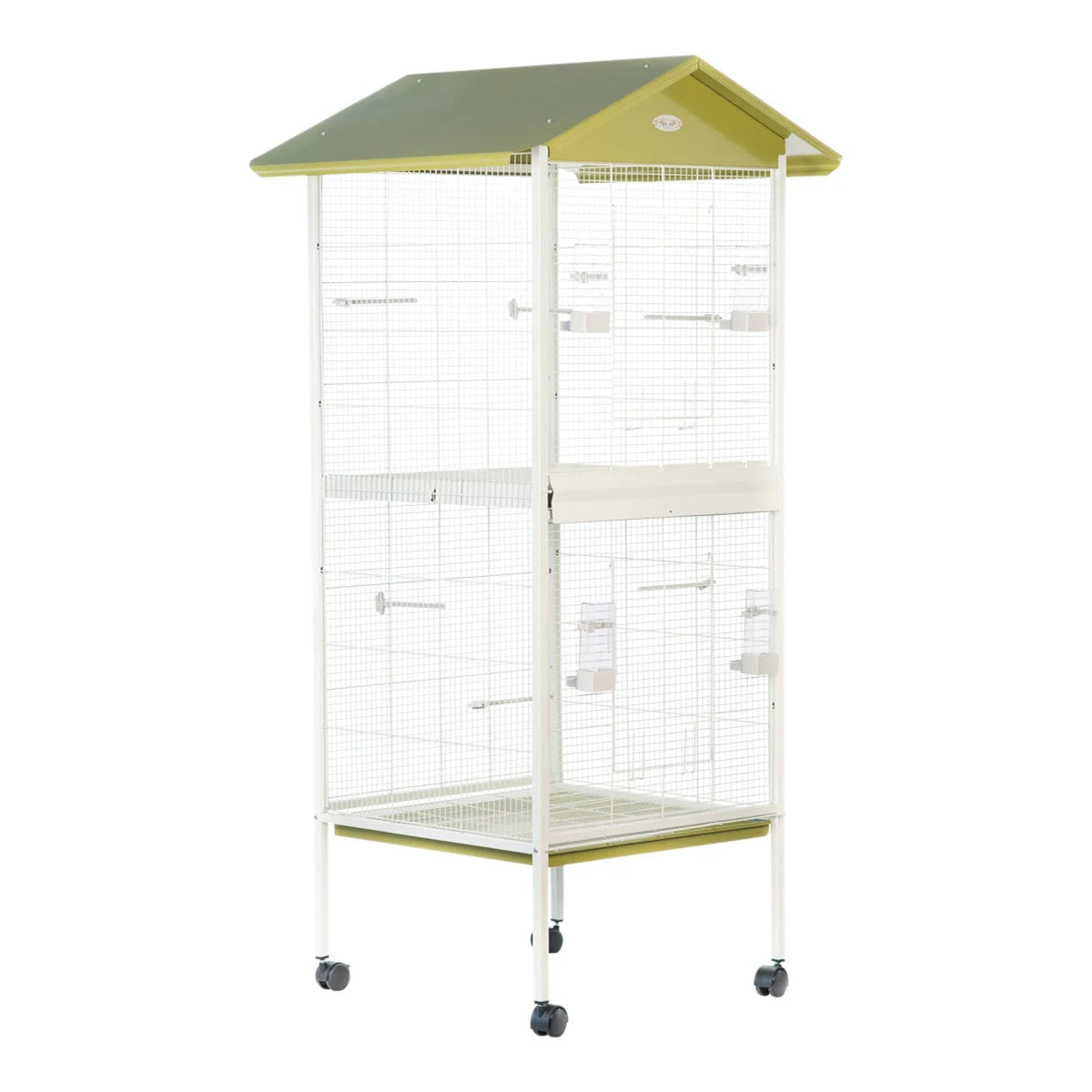 Zolux Arabesque Mathilde Cage Aviary for Bird - Olive