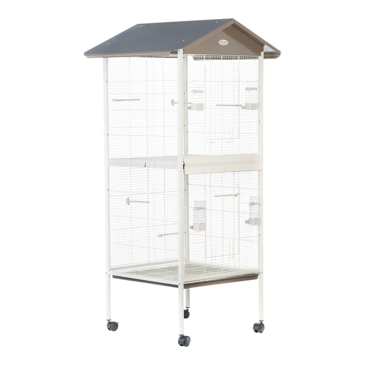 Zolux Arabesque Mathilde Cage Aviary for Bird - Taupe
