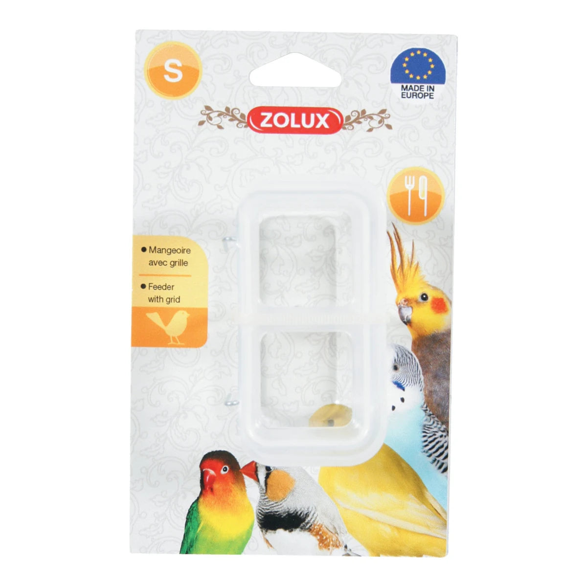 Zolux Bird Feeder with Grid for Domestic Birds - additional product view