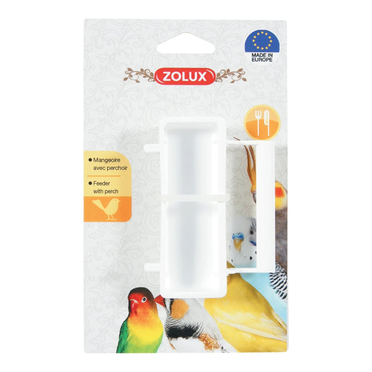 Zolux Bird feeder with perch for domestic birds - additional product view