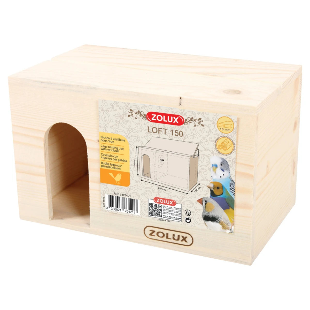 Zolux Bird Nesting Box - Loft 150 - One Size