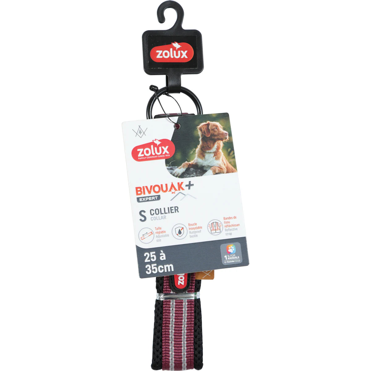 Zolux BVK Collar, 20 mm - Red / 25-35 cm