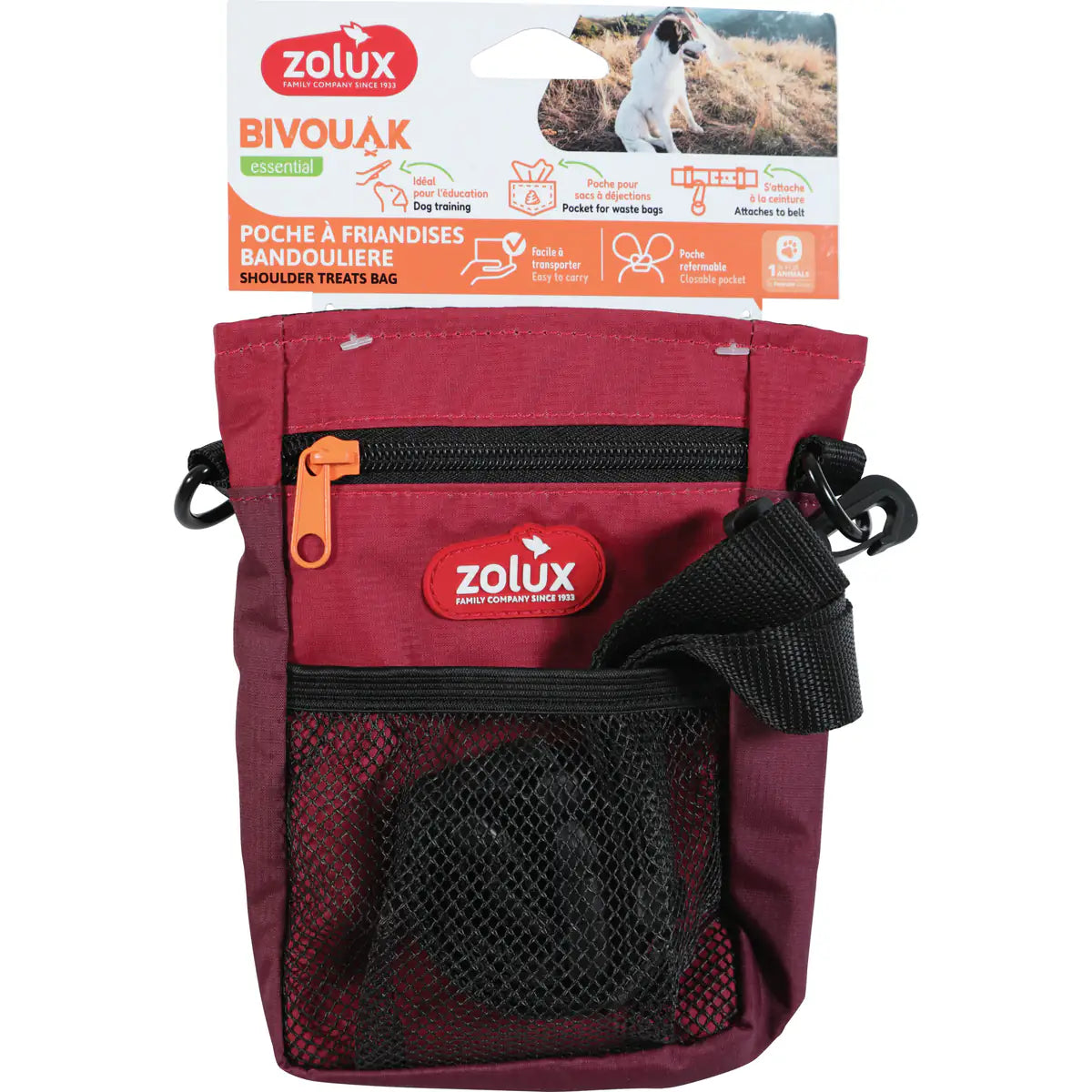 Zolux BVK Crossbody Treat Bag - Red