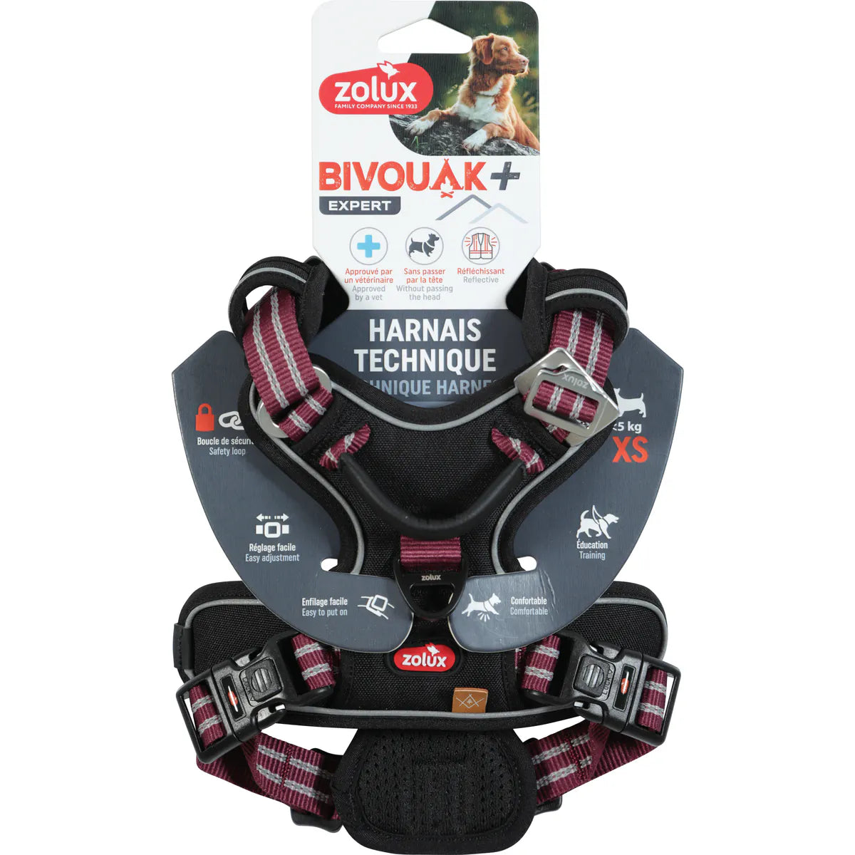 Zolux BVK Harness - Red / XSmall