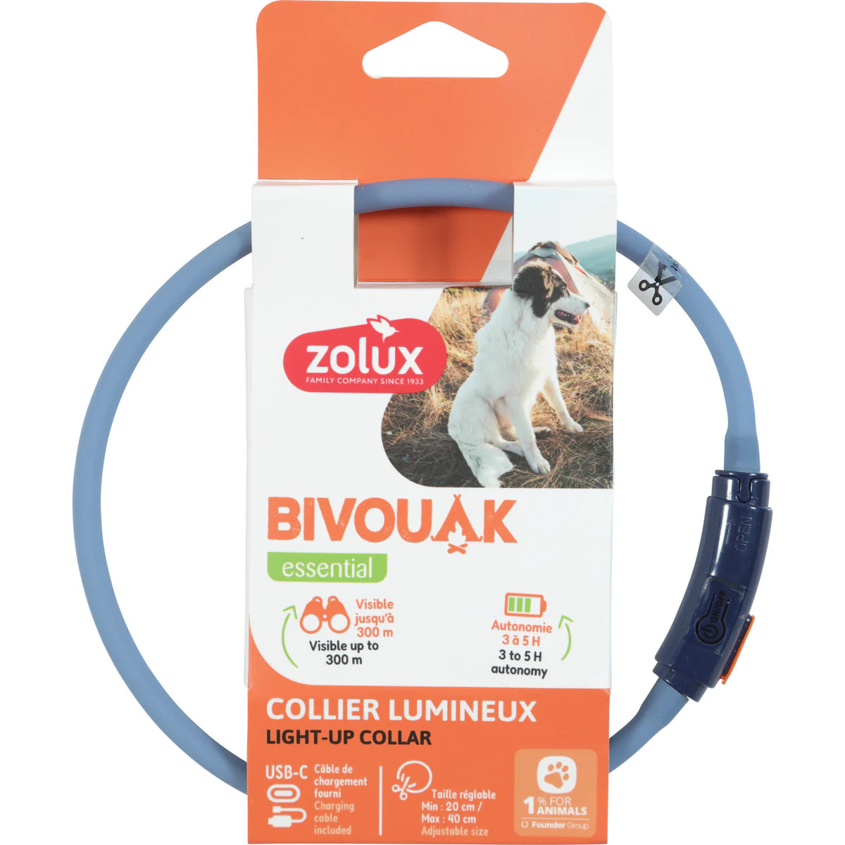 Zolux BVK Led Collar Puppy - Blue