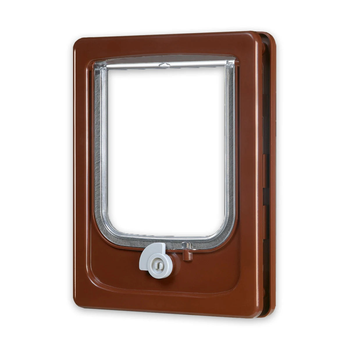Zolux Cat-flap for Wooden Door - 4 Position - Brown