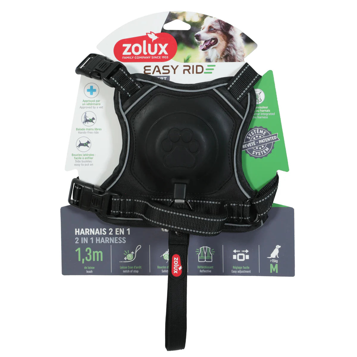 Zolux Easyride Harness - Black / Medium