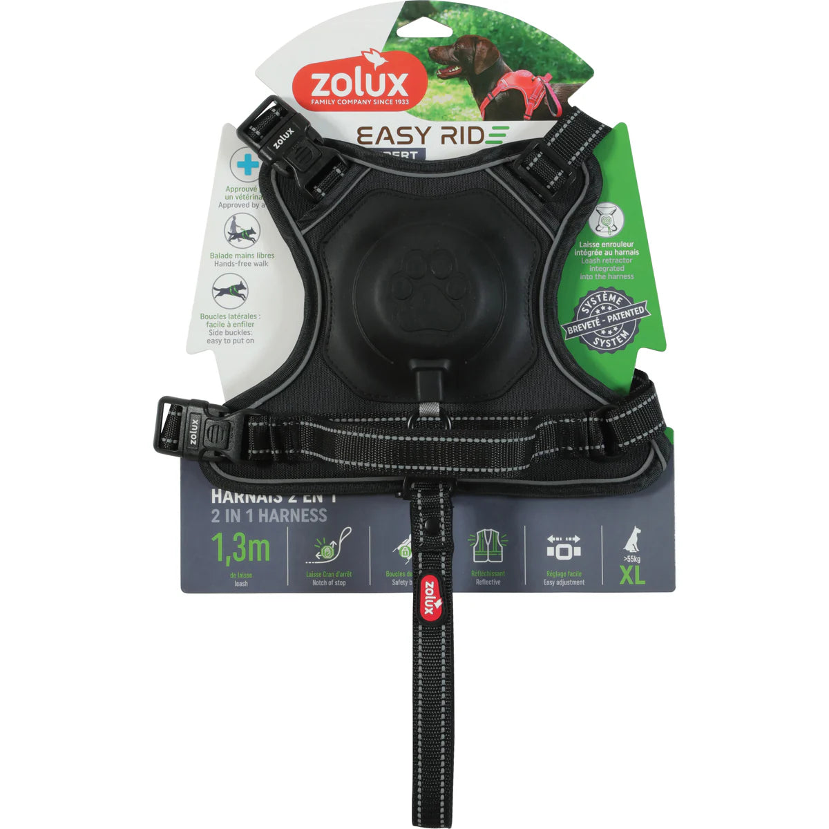 Zolux Easyride Harness - Black / XLarge