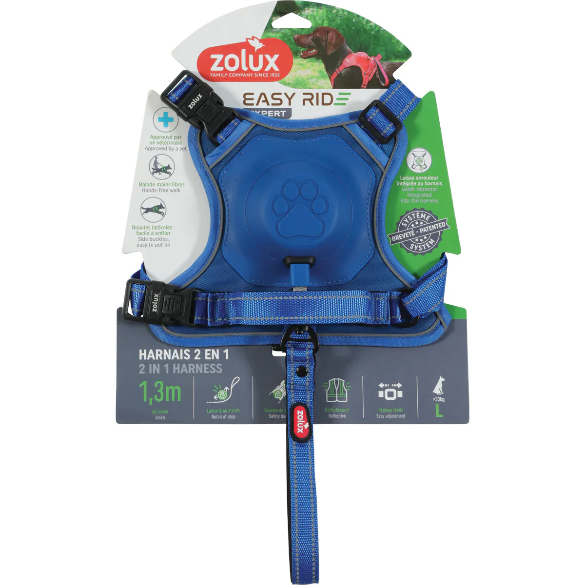 Zolux Easyride Harness - Blue / Large