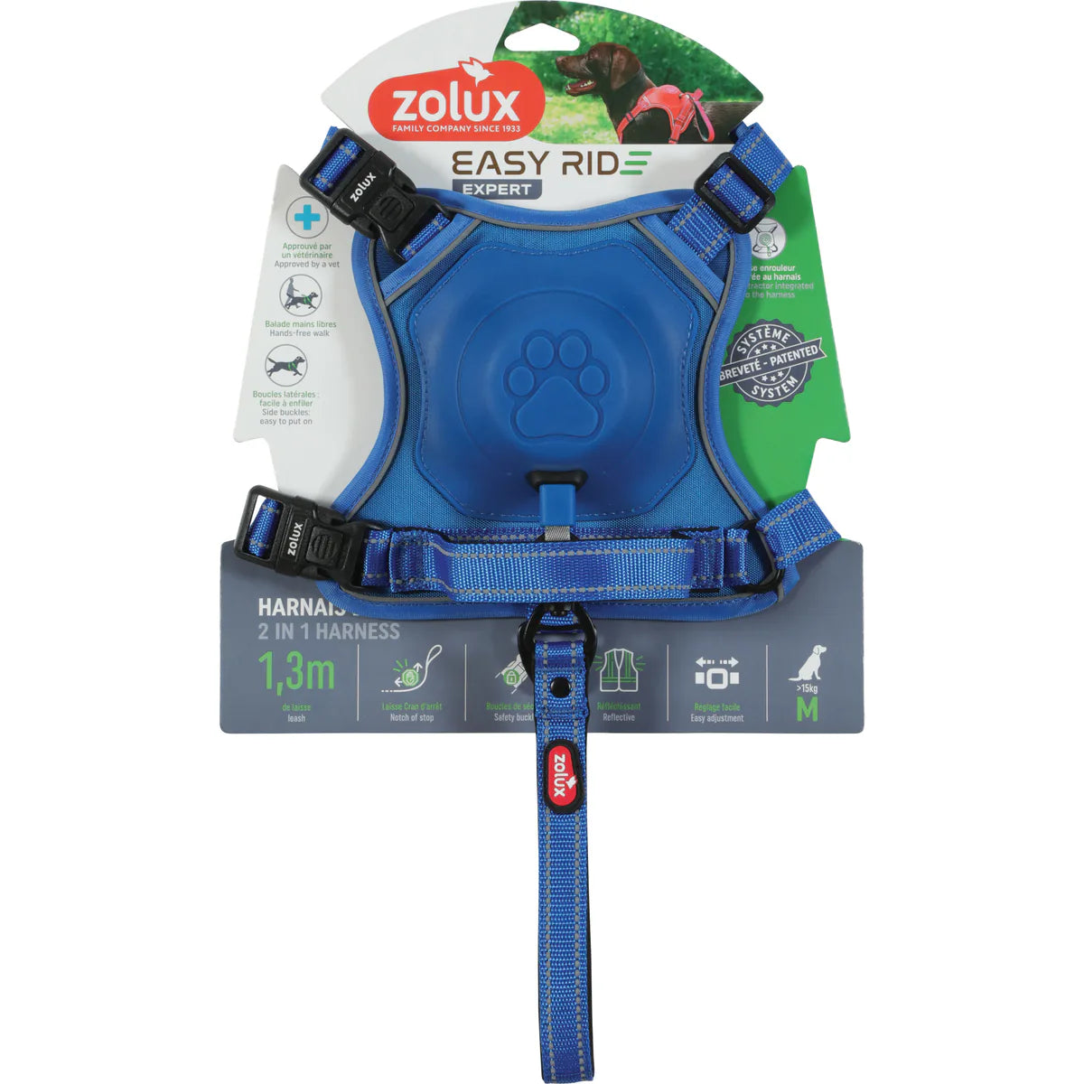 Zolux Easyride Harness - Blue / Medium
