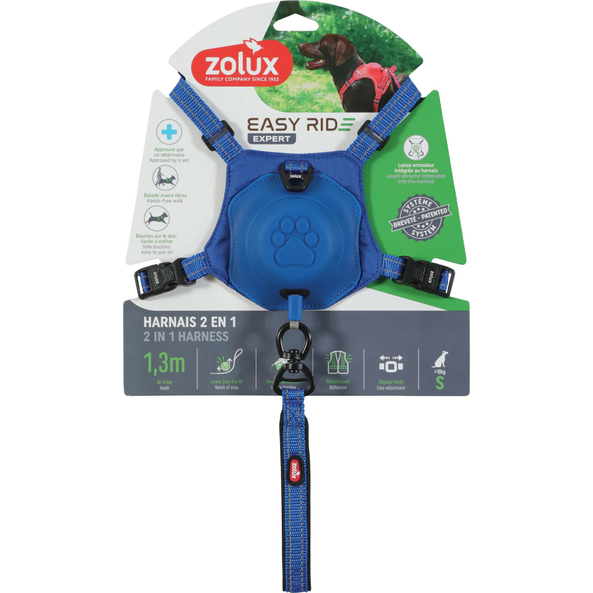 Zolux Easyride Harness - Blue / Small