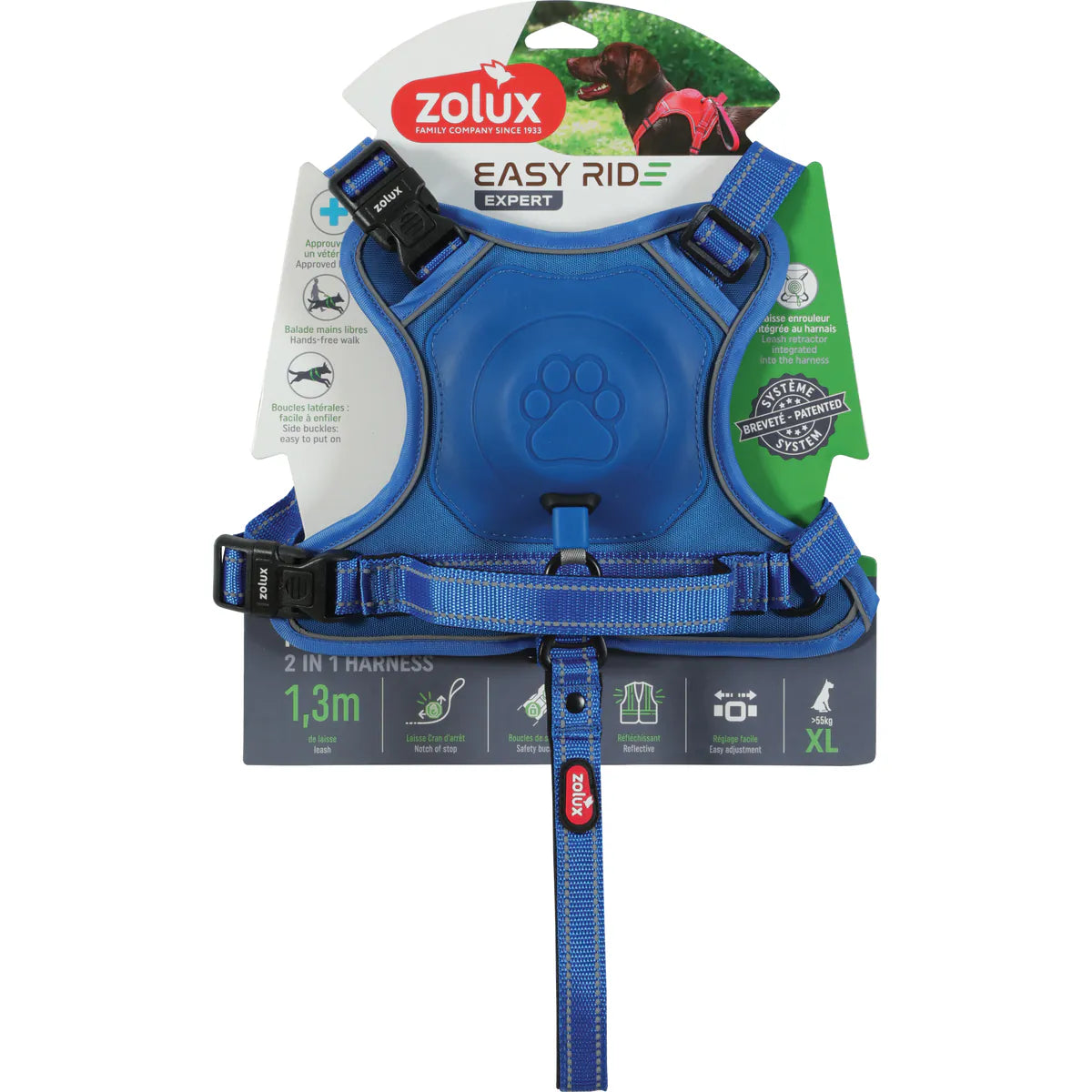 Zolux Easyride Harness - Blue / XLarge