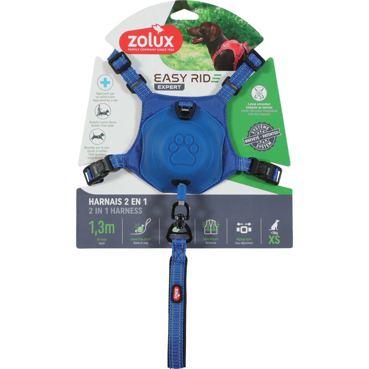 Zolux Easyride Harness - Blue / XSmall