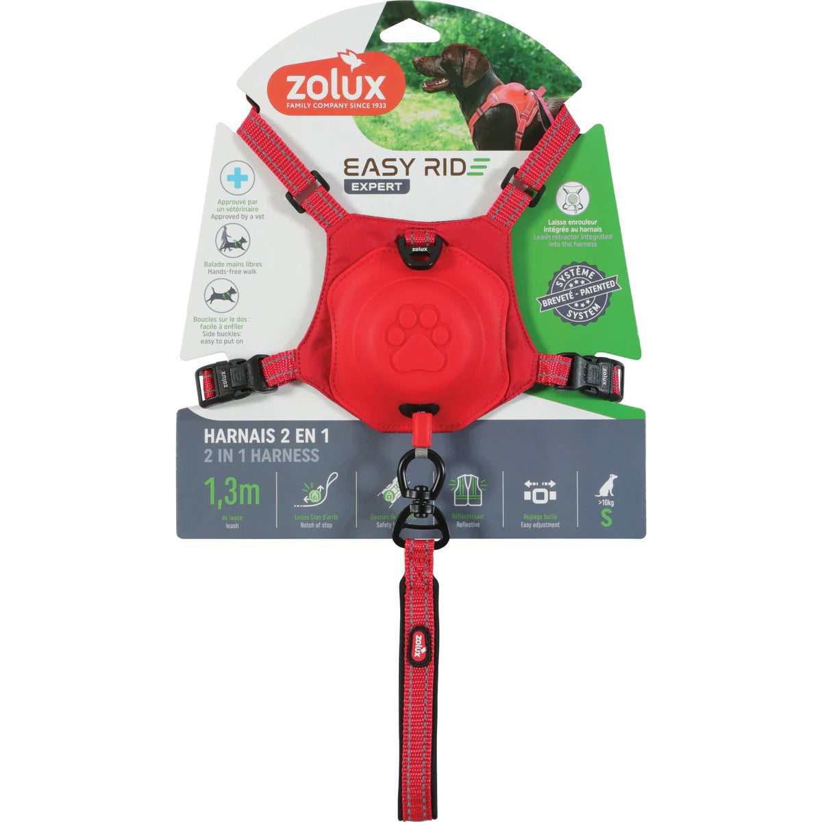 Zolux Easyride Harness - Red / Small
