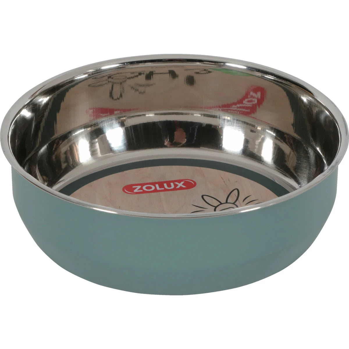 Zolux Ehop Inox Bowl - Green / 400 ml