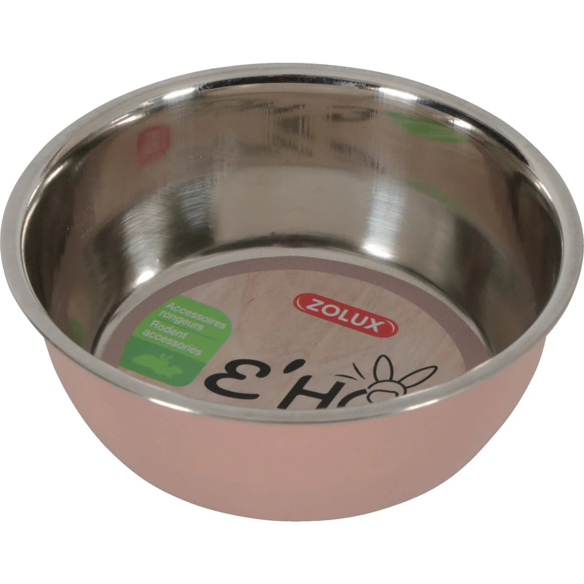 Zolux Ehop Inox Bowl - Pink / 200 ml